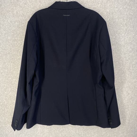 💙 Armani Exchange Mens 40 Navy Blazer New Poly Viscose Blend 💙 - Picture 2 of 12